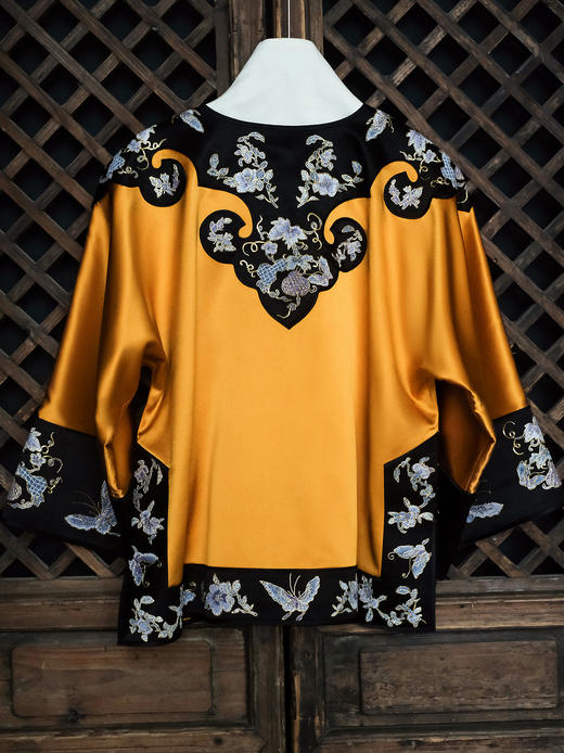 盛唐牡丹大师系列| 重工如意头兰花苏绣外套-橘色 商品图4