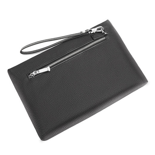 美都袋鼠/MDKANGROO 牛皮休闲男士便携黑色手拿包夹包MDYB701-A 商品图0