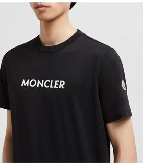 萌口 水溶棉 立体字母印花 丝光圆领短袖T恤 TX507