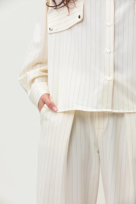 Ginette Garde  ANGELE衬衫 / GABRIEL阔腿裤-白条纹 商品图9