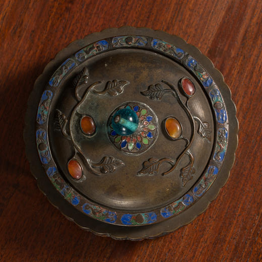 二十世纪	铜胎珐琅彩西洋盖盒 商品图3