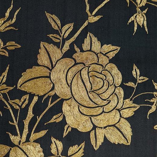 【已售】独角鹿西洋古董 19世纪中国清代出品「官上加官」传统东方花鸟主题黑缎粤绣挂屏 商品图6