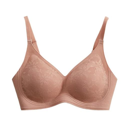 Cerotich小苍兰植绒条蕾丝软支撑内衣女士同款轻薄透气无痕文胸罩 商品图4