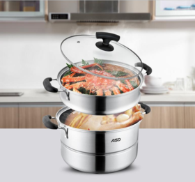 爱仕达不锈钢蒸锅