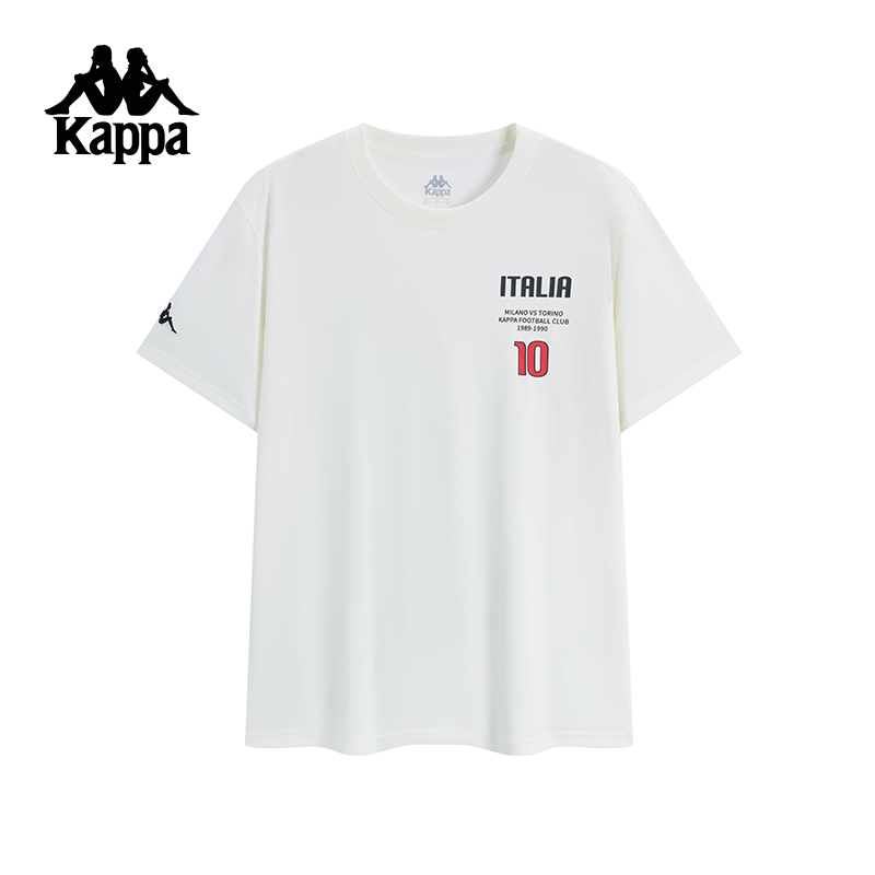 Kappa卡帕背靠背2025夏季新款运动短袖男休闲索罗娜t恤上衣女款K0F52TD11