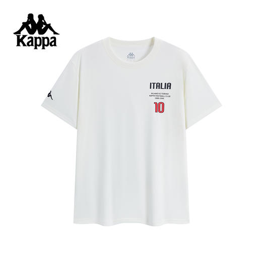 Kappa卡帕背靠背2025夏季新款运动短袖男休闲索罗娜t恤上衣女款K0F52TD11 商品图0