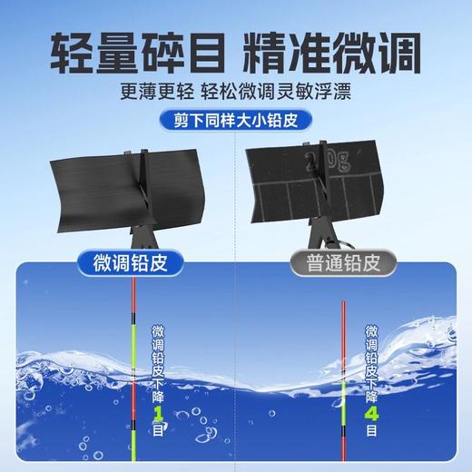 佳钓尼微调铅皮竞技钓鱼专用超薄超轻精准快速调漂散装铅皮卷配件 商品图1