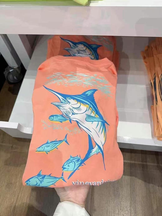 💰580/2件🇺🇸包邮✈️ 👨🏻Vineyard Vines小鲸鱼男士长袖纯棉T恤 商品图3