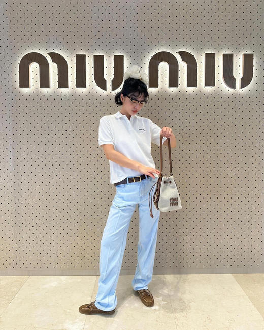 MIU缪原版原单棉珠复古POLO衫T 商品图5