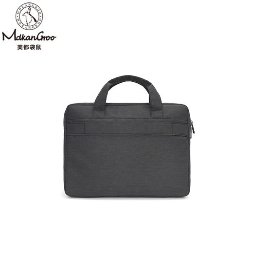 美都袋鼠/MDKANGROO 休闲黑色灰色牛津布手提电脑包可放15.6英寸笔记本电脑MDXXB4008-A（黑） 商品图3