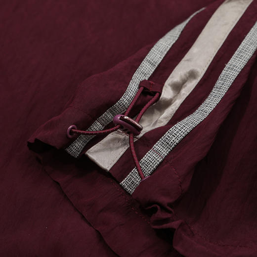 谜底休闲裤女2025夏季新品运动休闲拼接大廓形阔腿长裤252MK0596 商品图3