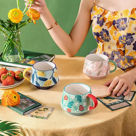 大容量带盖陶瓷马克杯