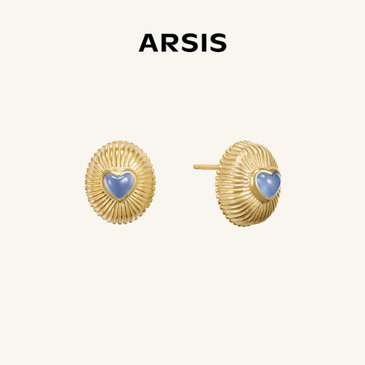 ARSIS银饰｜秘密花园系列 仲夏心愿耳钉 商品图1