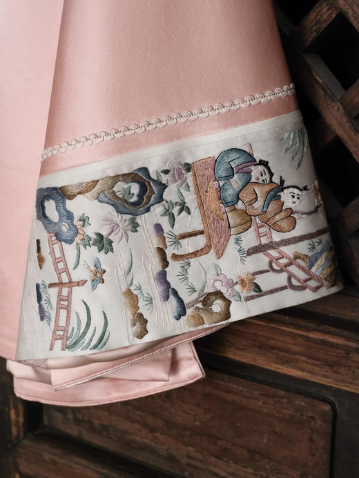 盛唐牡丹大师系列| 重工刺绣西厢丝毛外套-红梅粉 商品图9