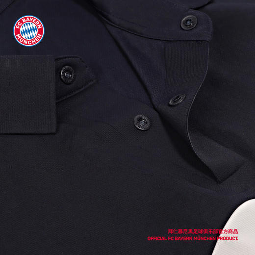 【官方正版】拜仁足球俱乐部丨夏季新款黑灰训练POLO运动休闲短袖 商品图3