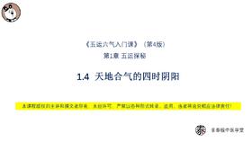 V4第1.4节 天地合气的四时阴阳