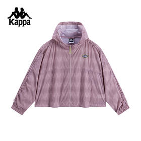 Kappa卡帕背靠背2025夏款运动休闲外套防风衣女款轻薄休闲上衣女K0F62FJ72