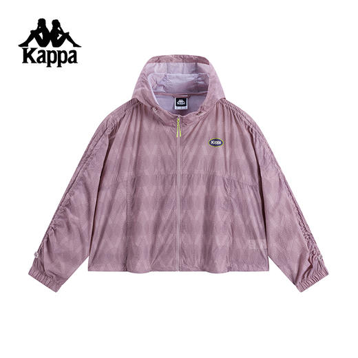 Kappa卡帕背靠背2025夏款运动休闲外套防风衣女款轻薄休闲上衣女K0F62FJ72 商品图0