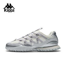 Kappa卡帕背靠背芭蕾风运动鞋女新款网面透气复古薄底休闲慢跑鞋K0F65MM22
