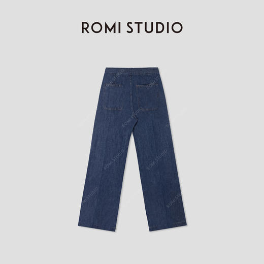 ROMI STUDIO“汉麻牛仔”汉麻有机棉混纺直筒轻薄牛仔裤 RWCSXD3260 商品图1