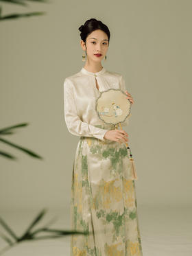 【明星同款】荷言GL 入云 织金改良马面裙百搭新国风