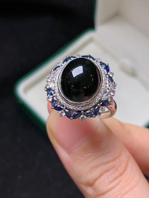 蛋面墨翡戒指 商品图0