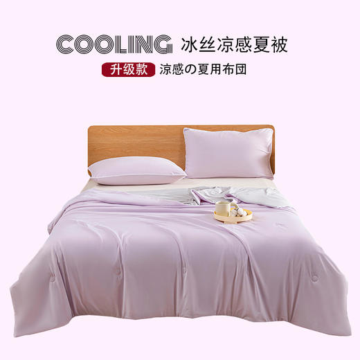 【冰丝夏被】冰丝夏被夏凉被纯色凉感丝夏天被子凉感空调被新品 商品图3