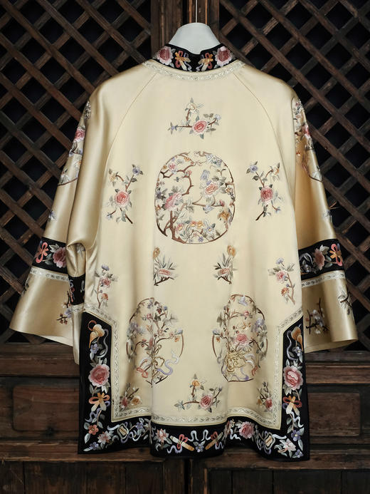 盛唐牡丹大师系列| 重工刺绣牡丹团花外套-象牙黄 商品图5