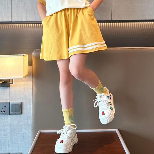女童短裤外穿夏季儿童休闲裤夏天中大童运动裤夏装女孩五分裤夏款 商品图1