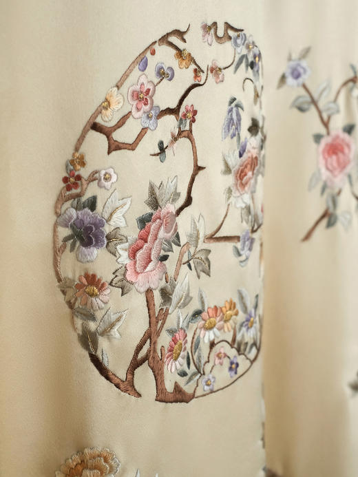 盛唐牡丹大师系列| 重工刺绣牡丹团花外套-象牙黄 商品图4