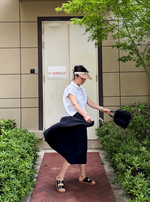 夏--超薄日本面料手工压褶--显瘦垂顺半身裙【包邮+三天无理由退huan】 商品图4