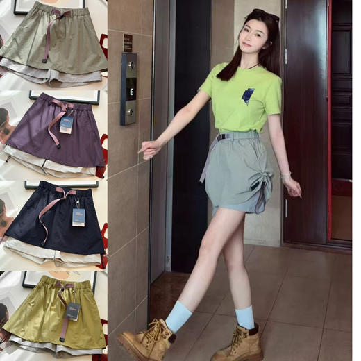 女装！户外工装裙裤！速干机能防水运动休闲半身裙短裙2025夏款 商品图1