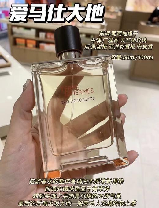 Hermes爱马仕 大地男士淡香水50ml/100ml经典浓香100ml 商品图1