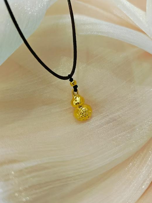 足金葫芦生花挂件（配绳） 商品图2