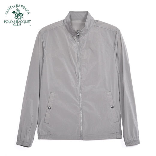 【大都会】圣大保罗 男士尼龙弹力布防泼轻薄立领基本款外套PS21WJ006M 商品图8