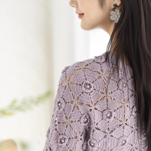 苏苏姐家曼丽开衫手工DIY编织钩针上衣毛线团蕾丝线材料包 商品图3