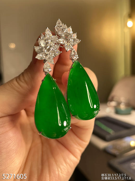 满绿水滴耳坠【5271605】具体价格微信咨询 商品图2