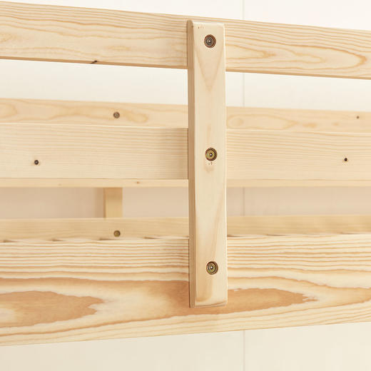 【家具】双层床 90 自然色/中棕色 商品图5