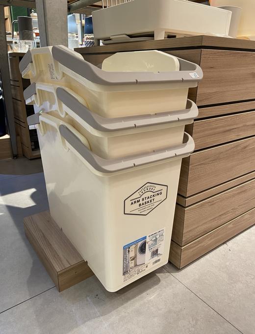 日本BDJ可堆叠手提收纳框26.5*47.3*36.8cm 商品图2