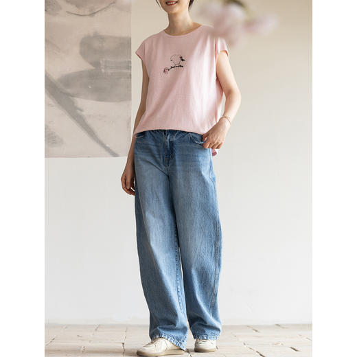 牧衣游原创刺绣纯棉进口冈山牛仔裤 福利款 自在悠然不支持会员折 商品图3