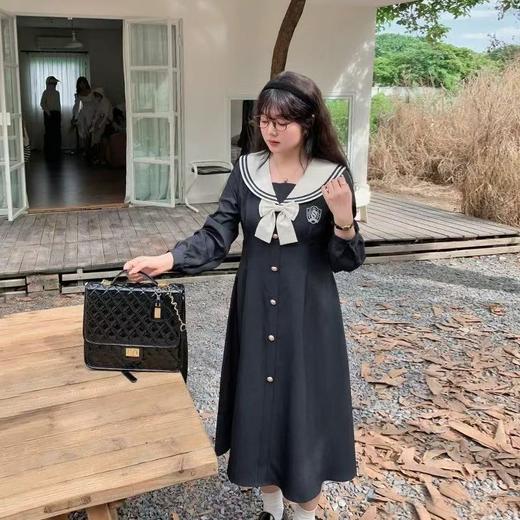 双十二福利！【诗铭洛可】XC7807 海军领连衣裙 商品图1