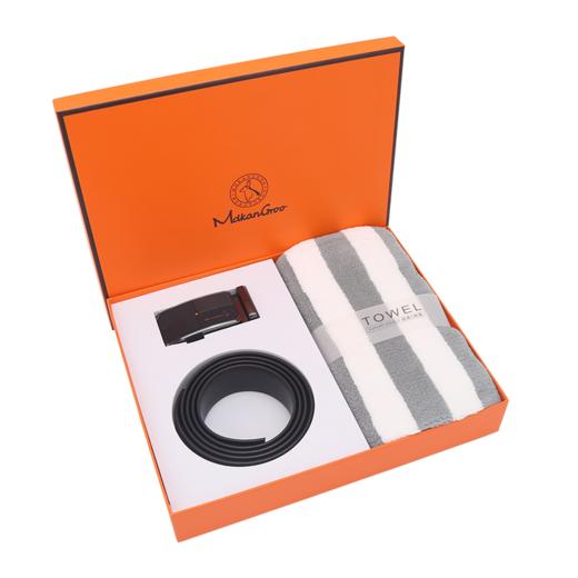 美都袋鼠/MDKANGROO男士自动扣皮带毛巾礼盒套装MD90003-2A 商品图2