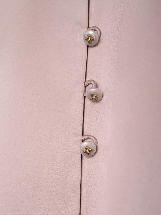 盛唐牡丹大师系列| 重工手绣石榴花丝毛外套-粉红 商品图2