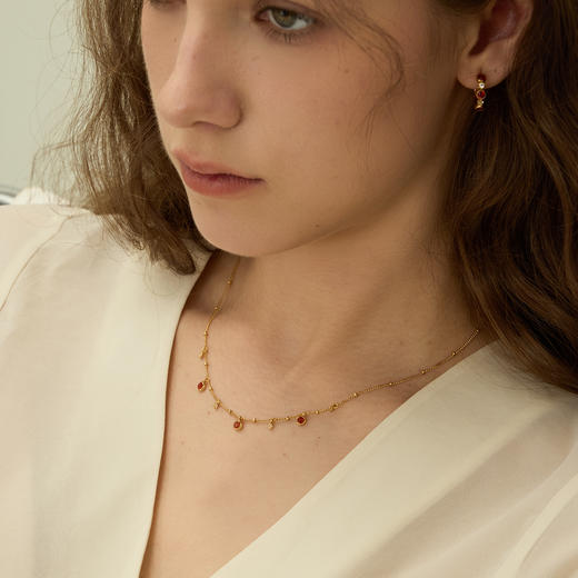 ARSIS银饰｜秘密花园系列 仲夏蓝调/落日霞辉吊坠项链 商品图3