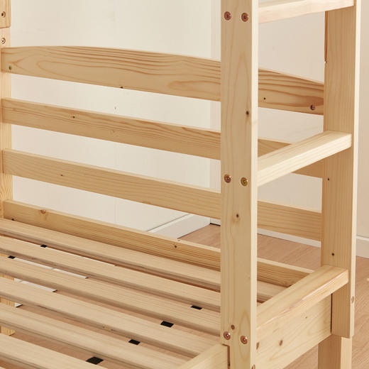 【家具】双层床 90 自然色/中棕色 商品图1