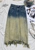 33BAF050755#牛仔渐变色长裙 商品缩略图0