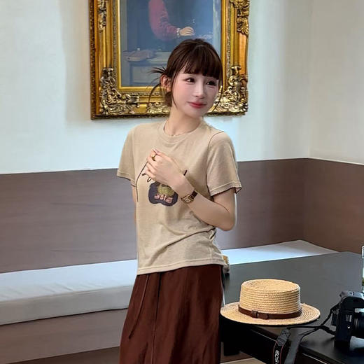 【部分现货】良木礼天丝休闲T恤（8866） 商品图2