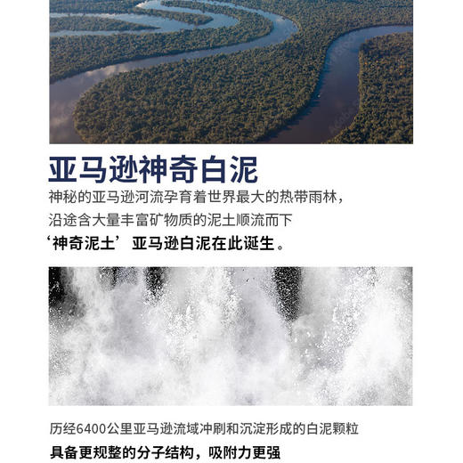GIK韩国进口 亚马逊白泥面膜深层清洁泥膜清洁毛孔去黑头 300g/袋 商品图2