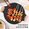 【麦饭石韩式烤盘】韩式麦饭石涂层碳钢烤盘家用电磁炉户外露营便携卡式炉烤肉烧烤盘平底不粘 商品缩略图3