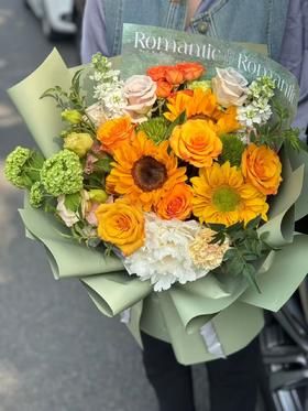 向日葵混搭花束